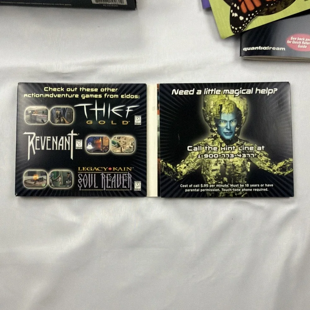 Omikron The Nomad Soul Trapezoid Big Box PC David Bowie W/ Manual